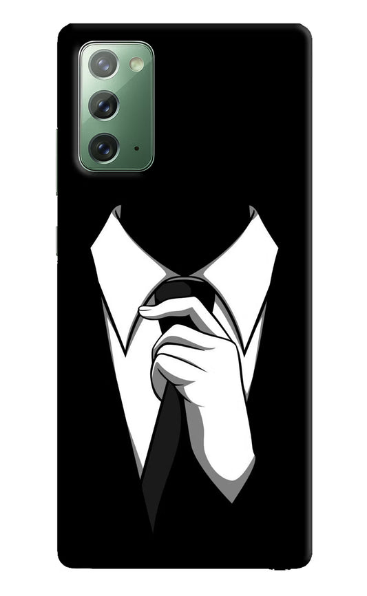 Black Tie Samsung Note 20 Hard Case Back Cover by Casekaro