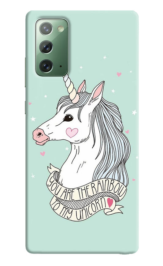 Unicorn Wallpaper Samsung Note 20 Hard Case Back Cover by Casekaro