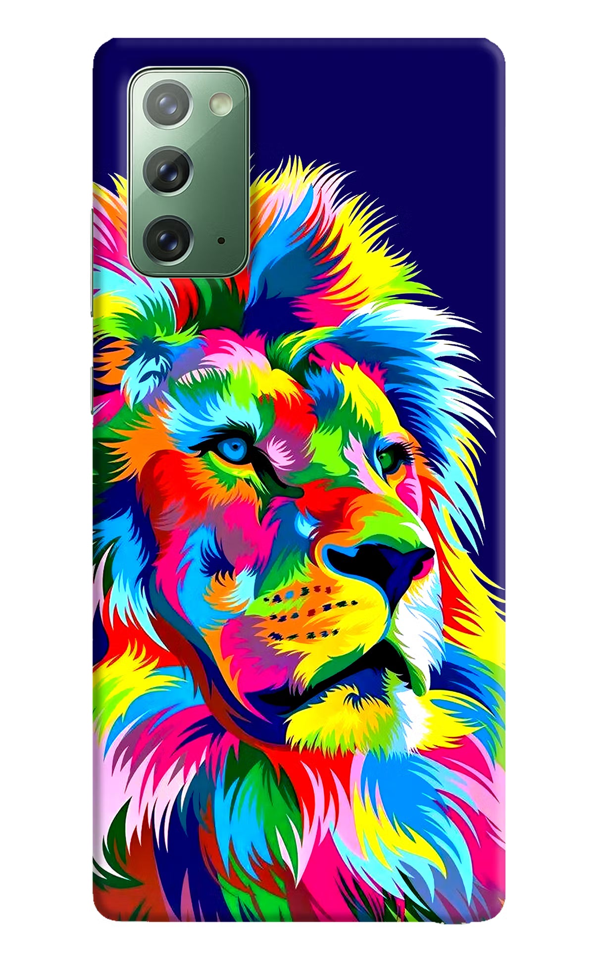 Vector Art Lion Samsung Note 20 Hard Case Back Cover by Casekaro