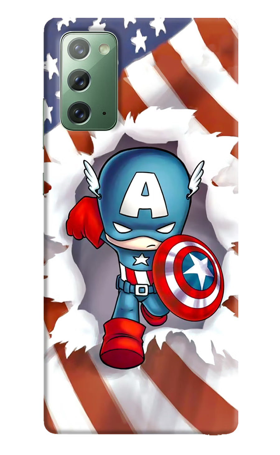 Captain America Samsung Note 20 Back Cover, Hard case
