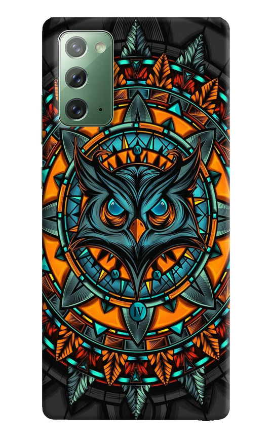 Angry Owl Art Samsung Note 20 Hard Case Back Cover by Casekaro