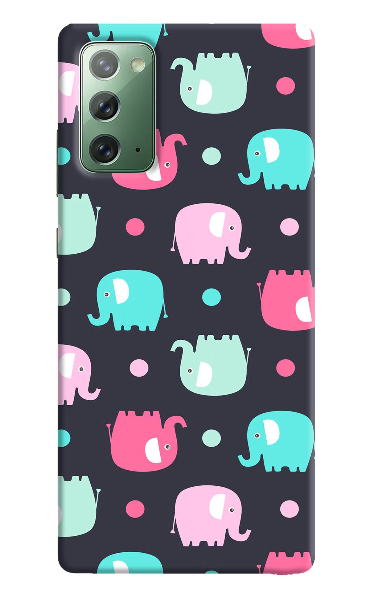 Elephants Samsung Note 20 Hard Case Back Cover by Casekaro