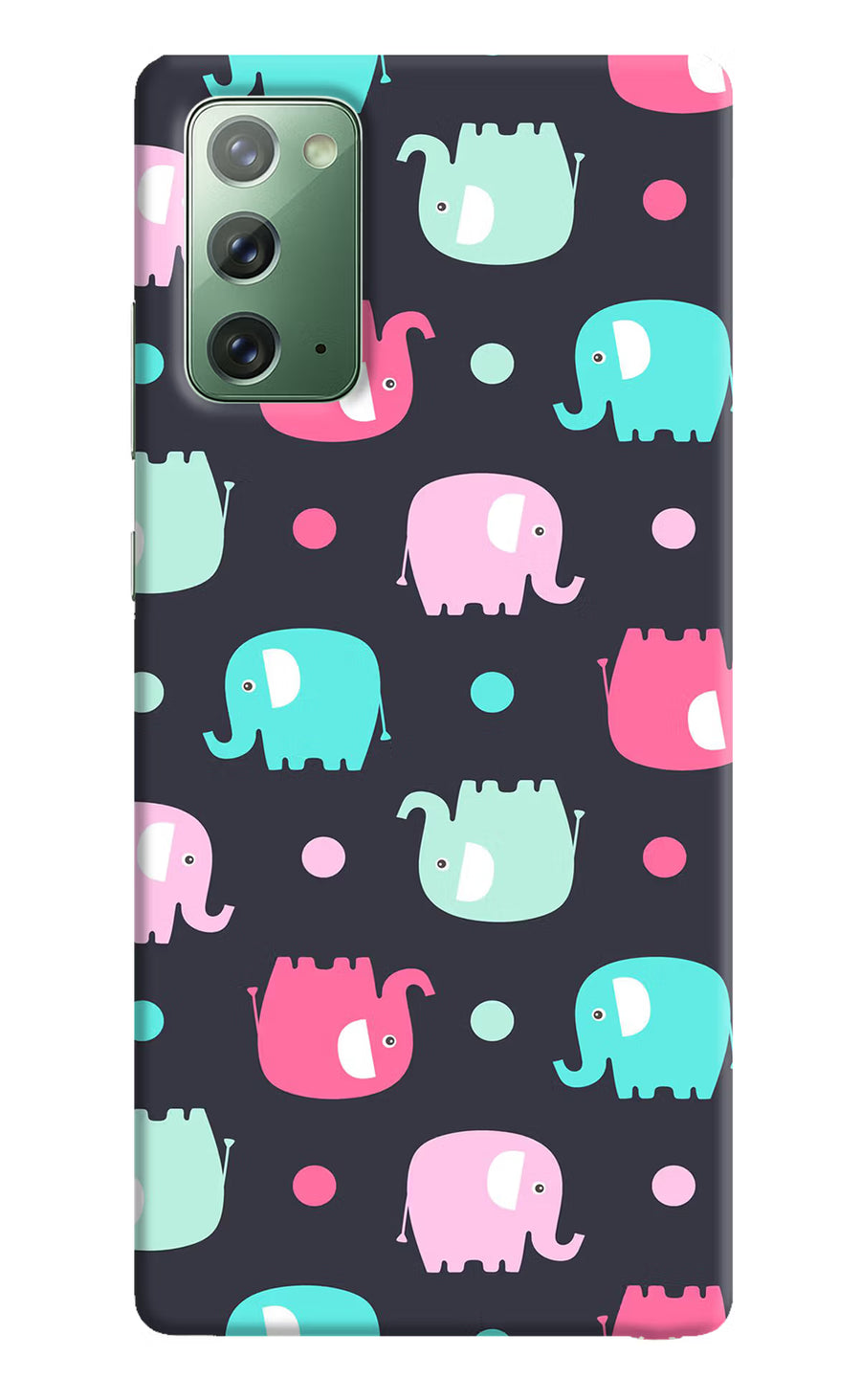 Elephants Samsung Note 20 Back Cover, Hard case
