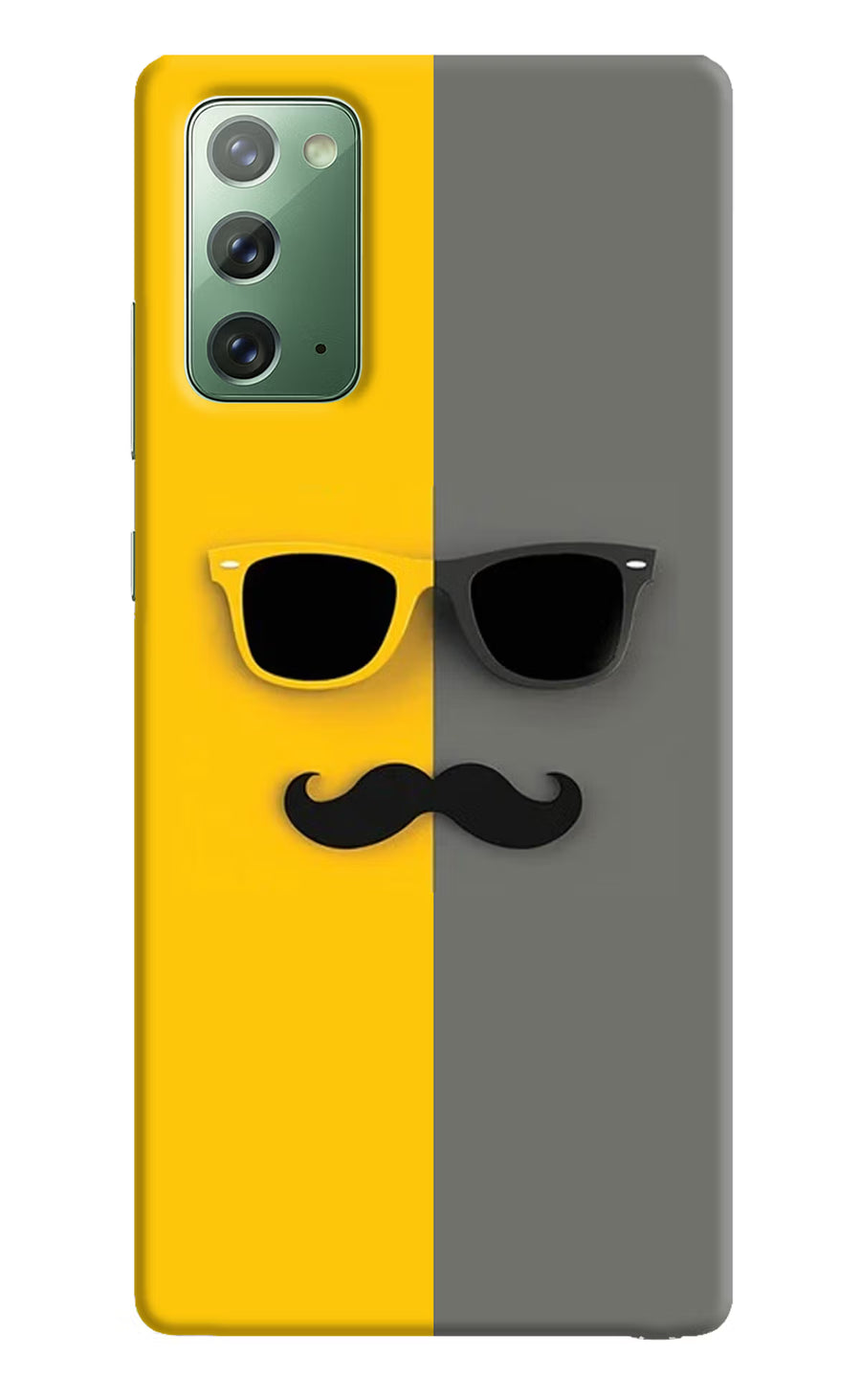 Sunglasses with Mustache Samsung Note 20 Back Cover, Hard case