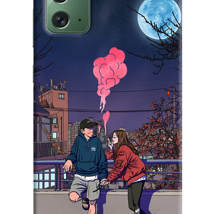Chilling Couple Samsung Note 20 Hard Case Back Cover by Casekaro