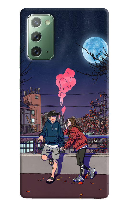 Chilling Couple Samsung Note 20 Hard Case Back Cover by Casekaro