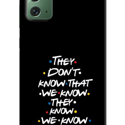 FRIENDS Dialogue Samsung Note 20 Hard Case Back Cover by Casekaro