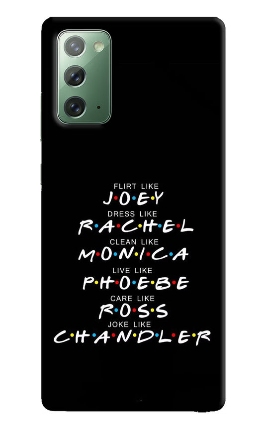 FRIENDS Character Samsung Note 20 Hard Case Back Cover by Casekaro