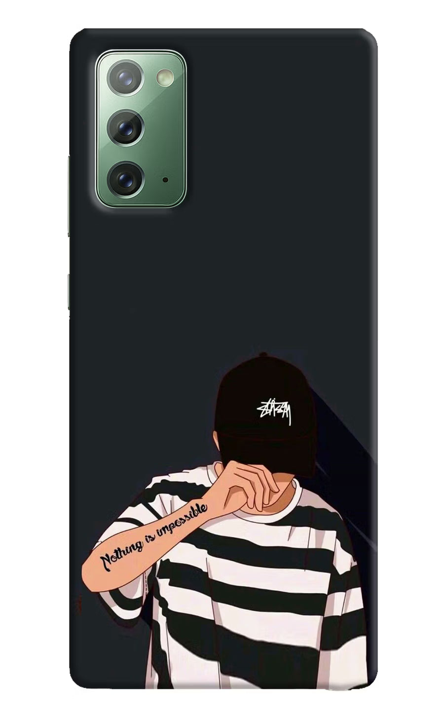 Aesthetic Boy Samsung Note 20 Back Cover, Hard case