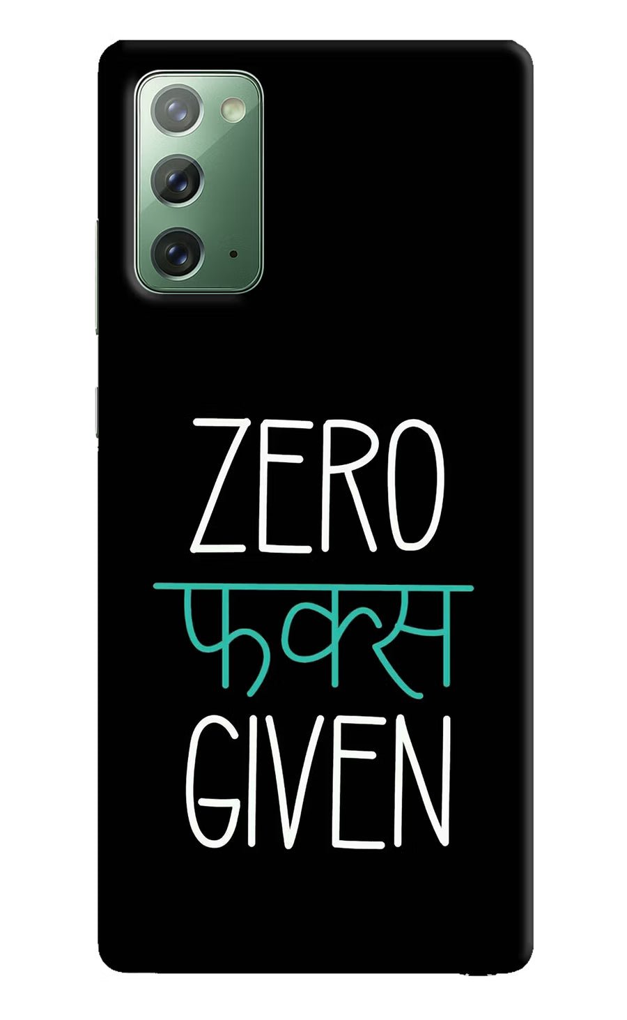 Zero Fucks Given Samsung Note 20 Back Cover, Hard case