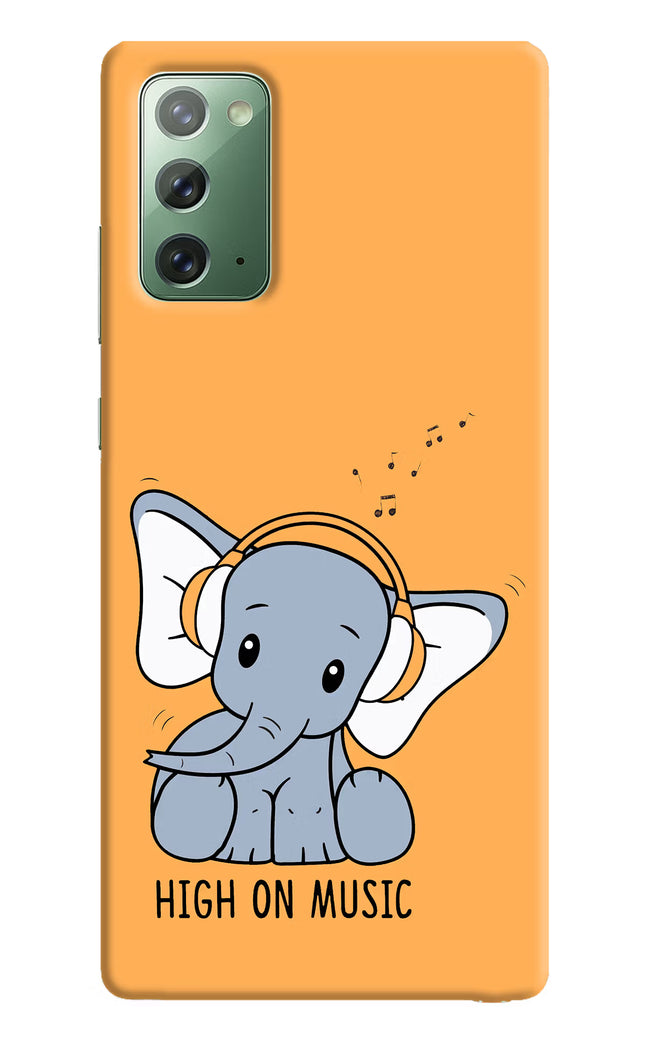 High On Music Samsung Note 20 Hard Case Back Cover by Casekaro
