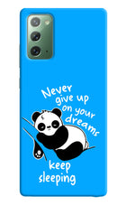 Keep Sleeping Samsung Note 20 Hard Case Back Cover by Casekaro