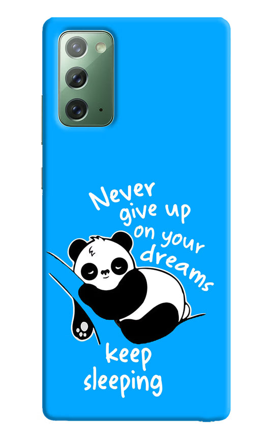 Keep Sleeping Samsung Note 20 Hard Case Back Cover by Casekaro