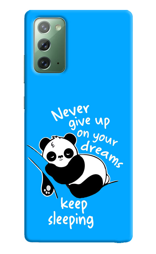 Keep Sleeping Samsung Note 20 Hard Case Back Cover by Casekaro