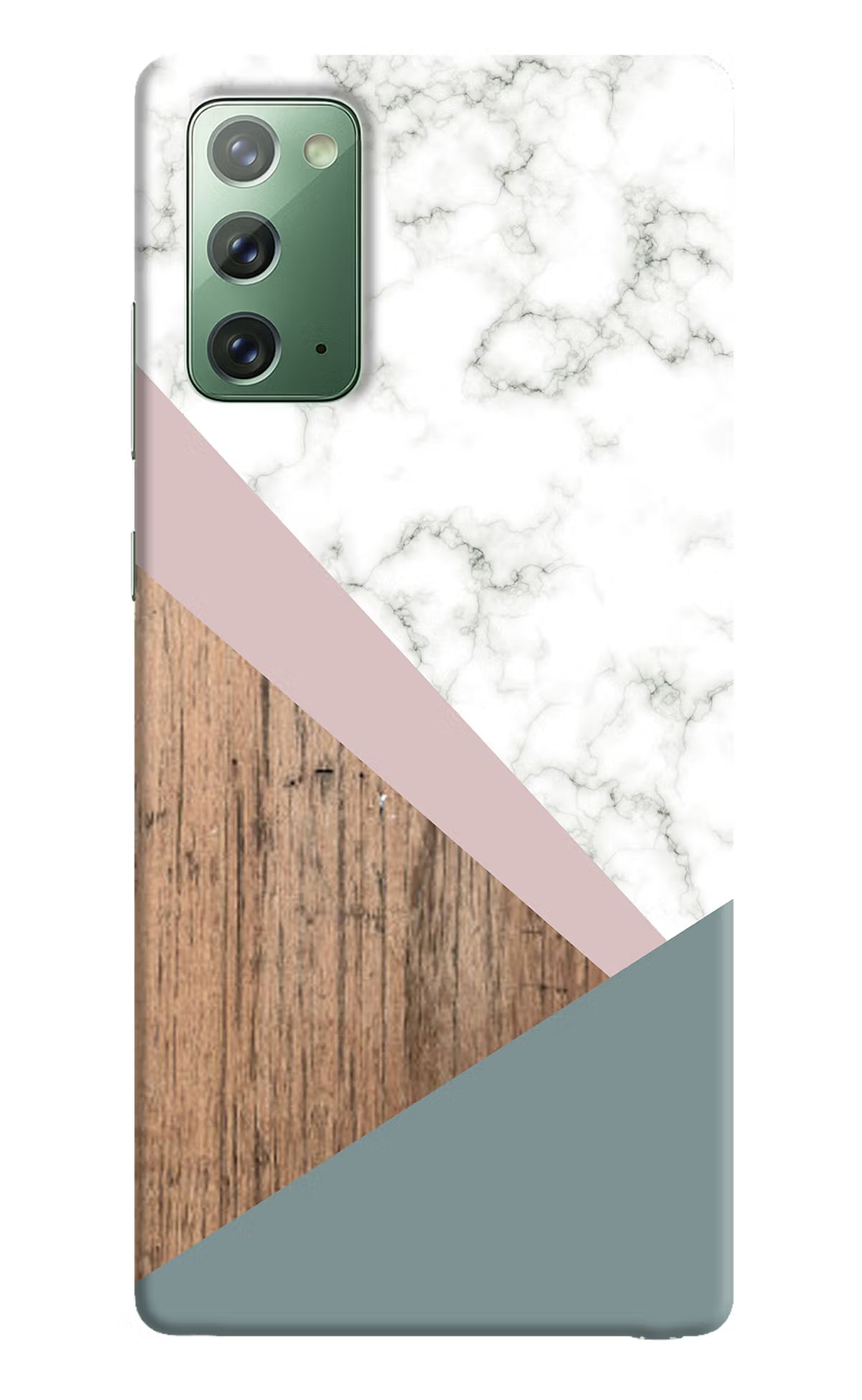 Marble wood Abstract Samsung Note 20 Hard Case Back Cover by Casekaro