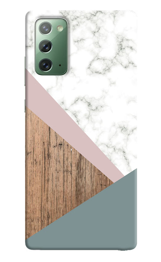 Marble wood Abstract Samsung Note 20 Hard Case Back Cover by Casekaro