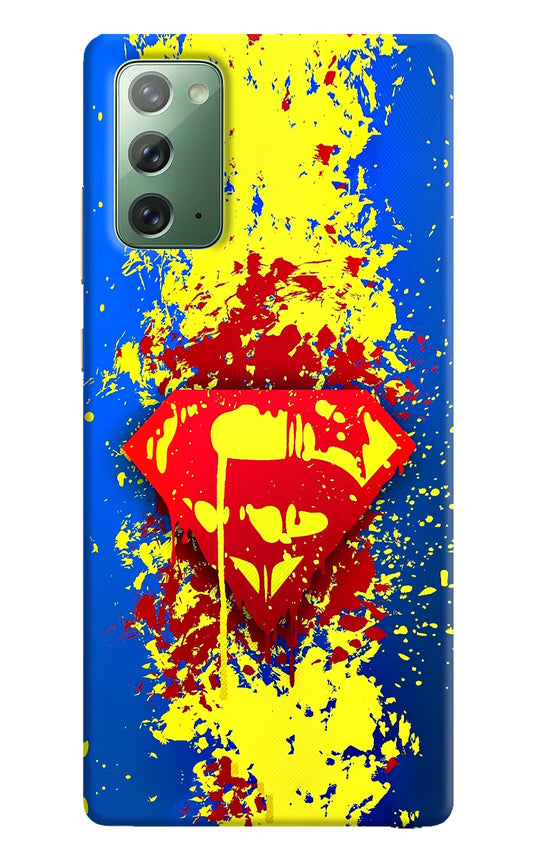 Superman logo Samsung Note 20 Hard Case Back Cover by Casekaro