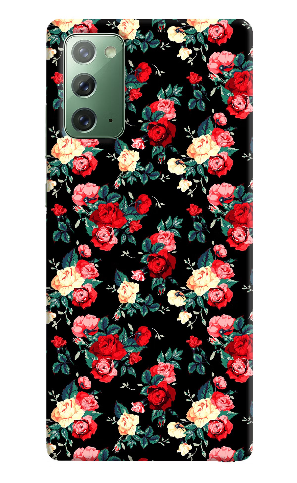 Rose Pattern Samsung Note 20 Hard Case Back Cover by Casekaro