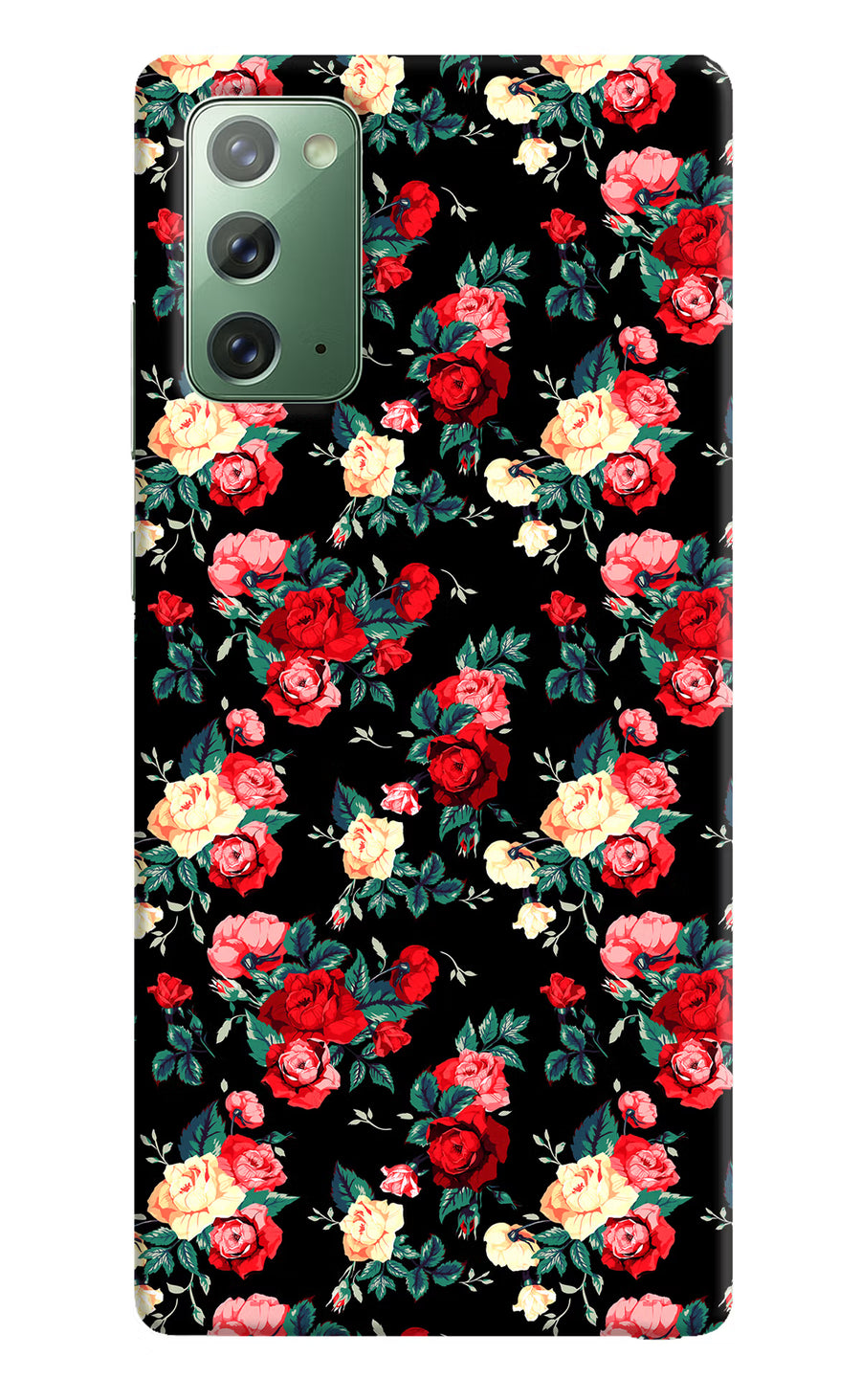 Rose Pattern Samsung Note 20 Back Cover, Hard case