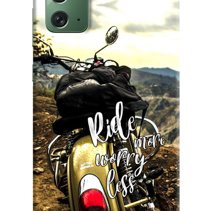 Ride More Worry Less Samsung Note 20 Hard Case Back Cover by Casekaro