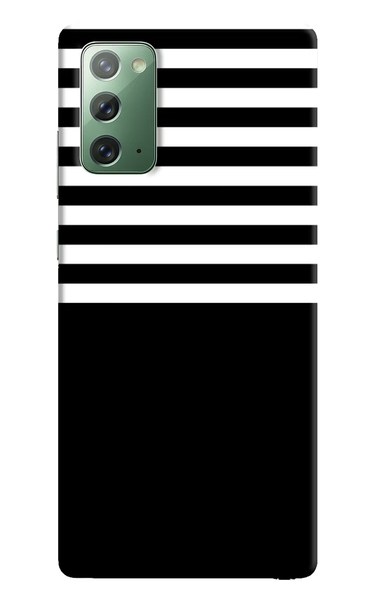Black and White Print Samsung Note 20 Hard Case Back Cover by Casekaro