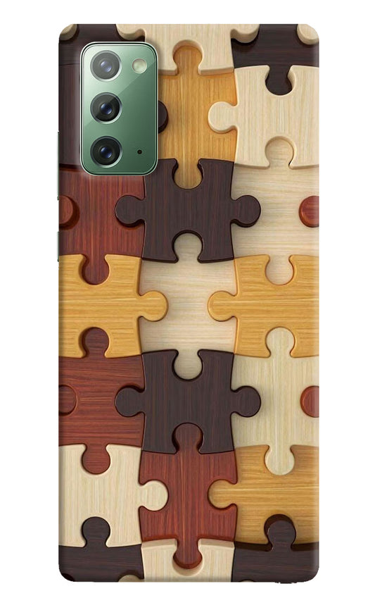 Wooden Puzzle Samsung Note 20 Hard Case Back Cover by Casekaro