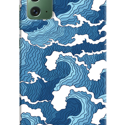 Blue Waves Samsung Note 20 Hard Case Back Cover by Casekaro