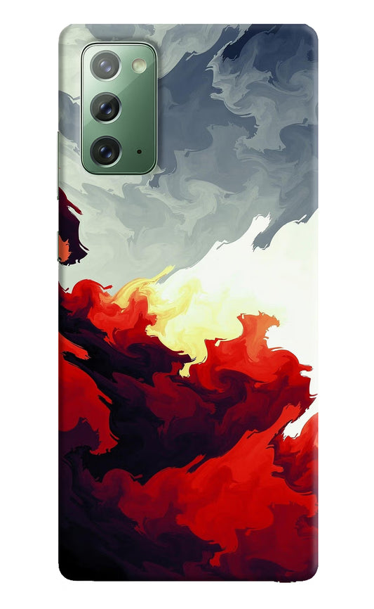 Fire Cloud Samsung Note 20 Hard Case Back Cover by Casekaro