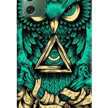 Green Owl Samsung Note 20 Hard Case Back Cover by Casekaro