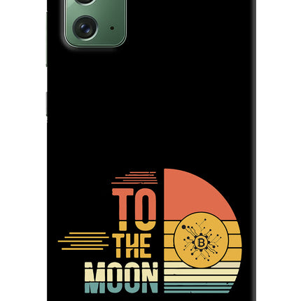 To the Moon Samsung Note 20 Hard Case Back Cover by Casekaro