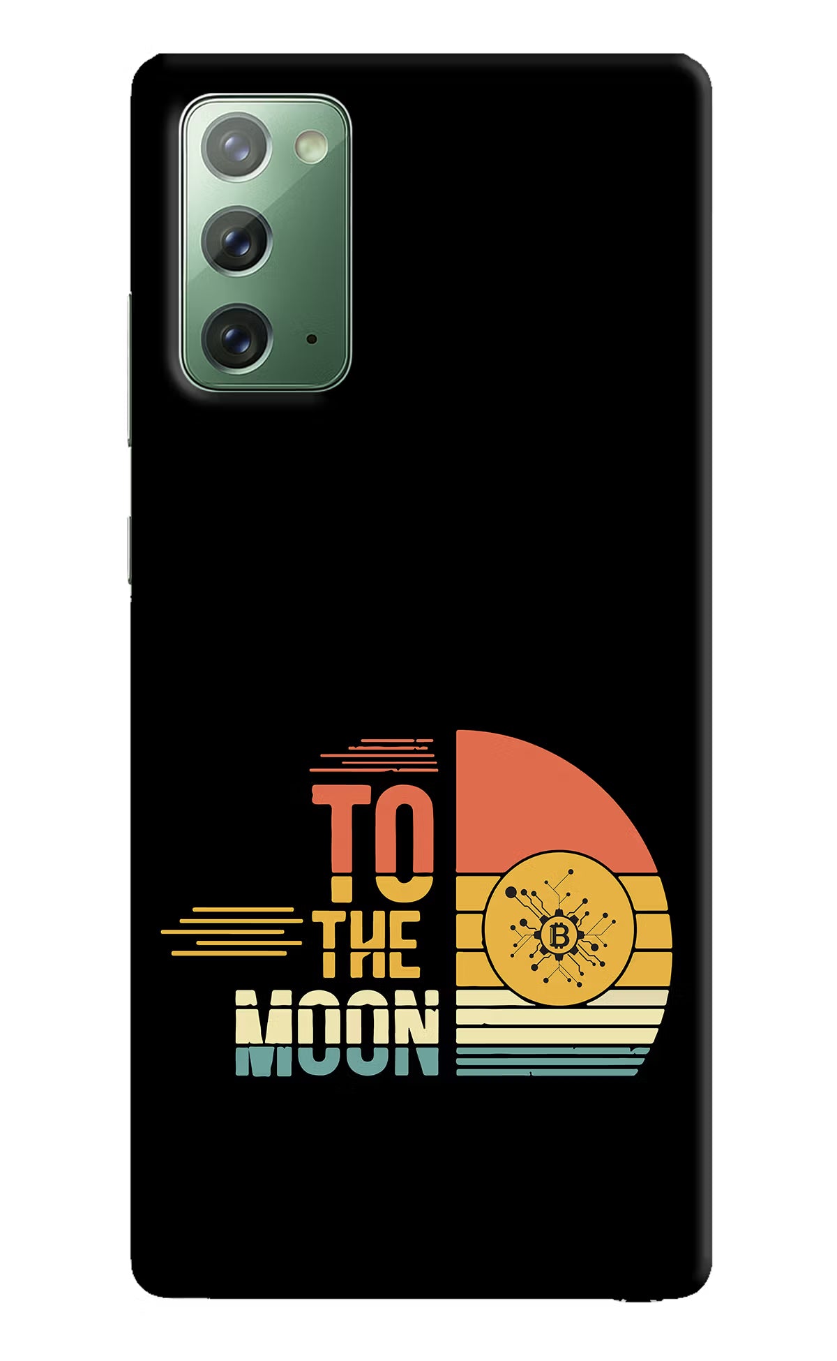 To the Moon Samsung Note 20 Hard Case Back Cover by Casekaro