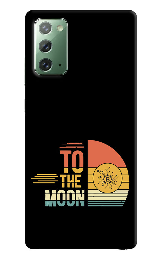 To the Moon Samsung Note 20 Hard Case Back Cover by Casekaro