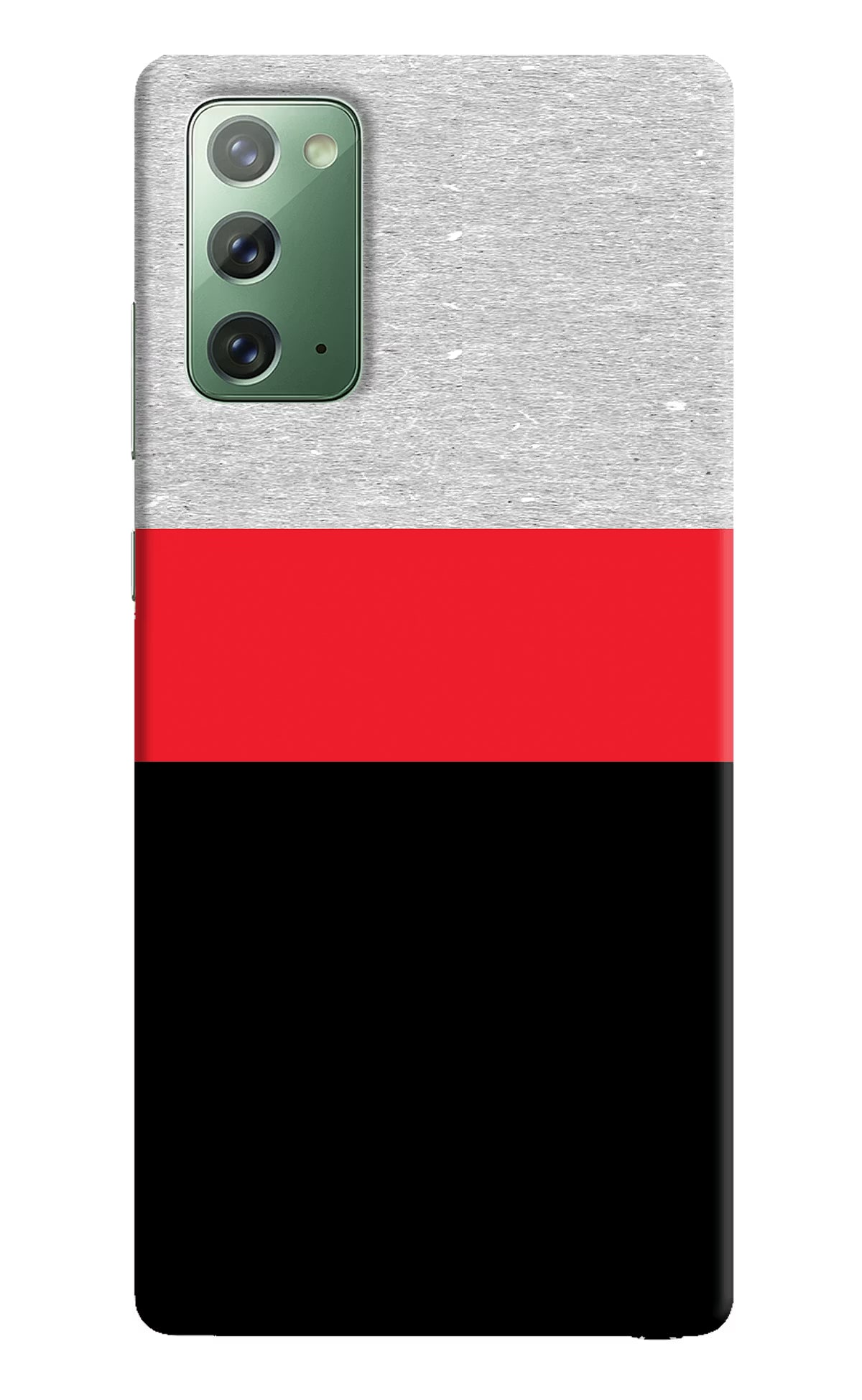 Tri Color Pattern Samsung Note 20 Hard Case Back Cover by Casekaro