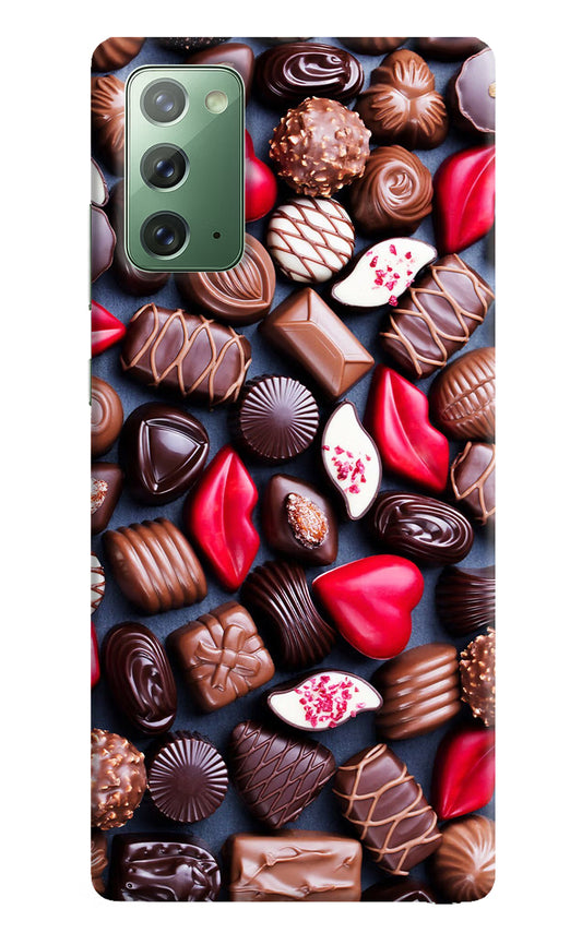 Chocolates Samsung Note 20 Hard Case Back Cover by Casekaro