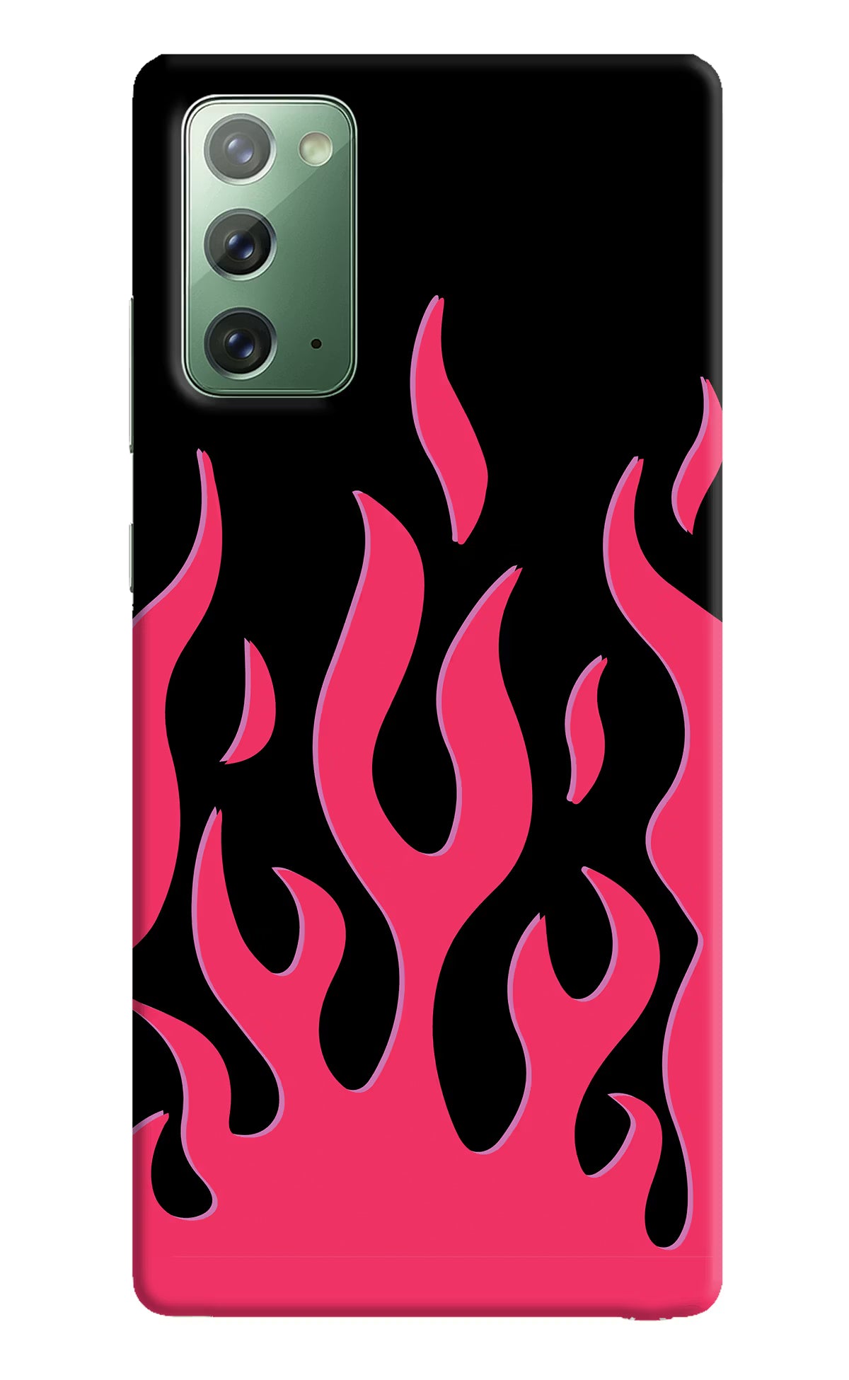 Fire Flames Samsung Note 20 Hard Case Back Cover by Casekaro