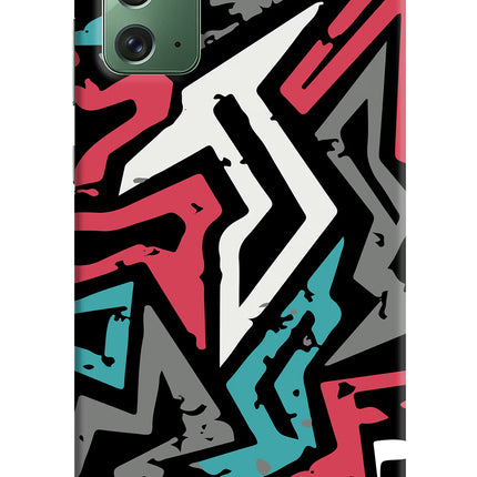 Geometric Graffiti Samsung Note 20 Hard Case Back Cover by Casekaro