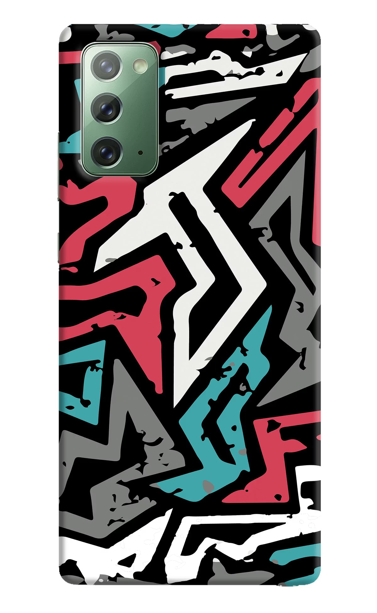 Geometric Graffiti Samsung Note 20 Hard Case Back Cover by Casekaro