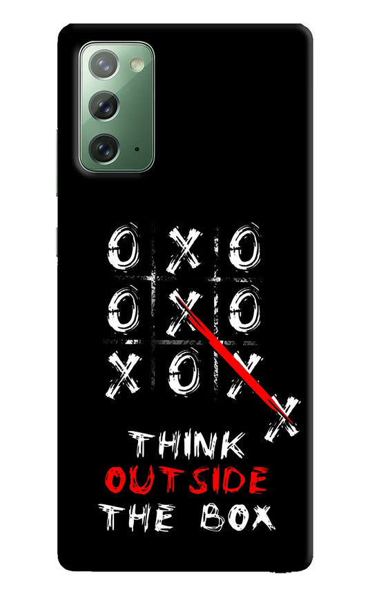 Think out of the BOX Samsung Note 20 Hard Case Back Cover by Casekaro
