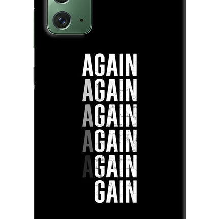 Again Again Gain Samsung Note 20 Hard Case Back Cover by Casekaro