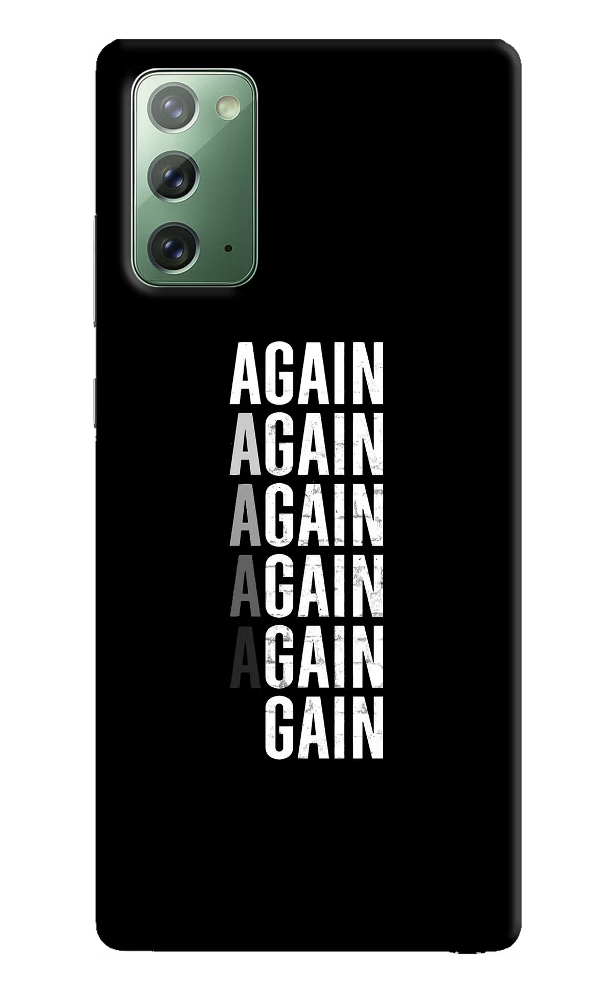 Again Again Gain Samsung Note 20 Hard Case Back Cover by Casekaro