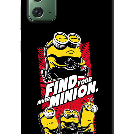 Find your inner Minion Samsung Note 20 Hard Case Back Cover by Casekaro