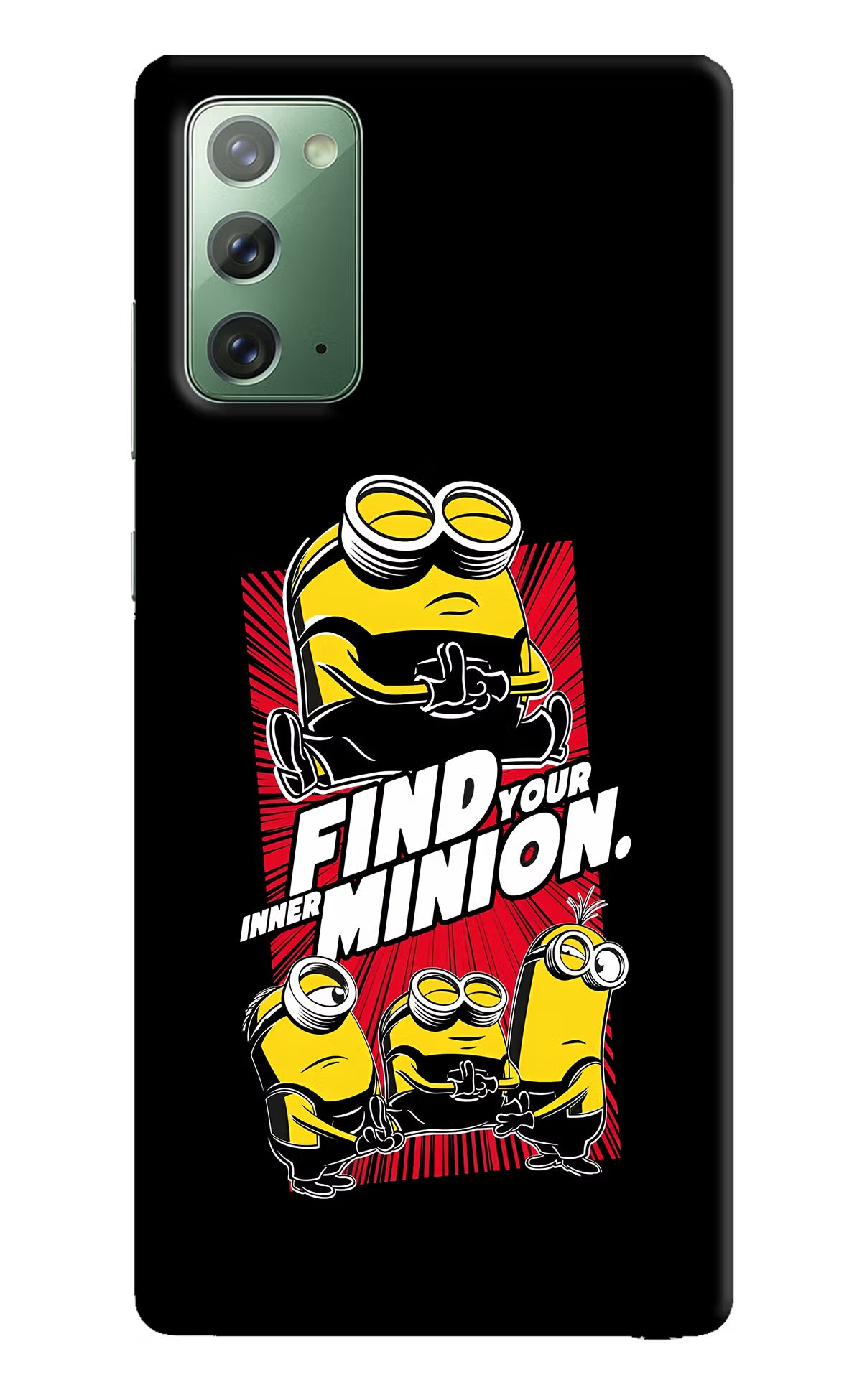 Find your inner Minion Samsung Note 20 Hard Case Back Cover by Casekaro
