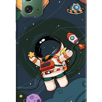 Cartoon Astronaut Samsung Note 20 Hard Case Back Cover by Casekaro