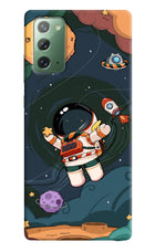 Cartoon Astronaut Samsung Note 20 Hard Case Back Cover by Casekaro