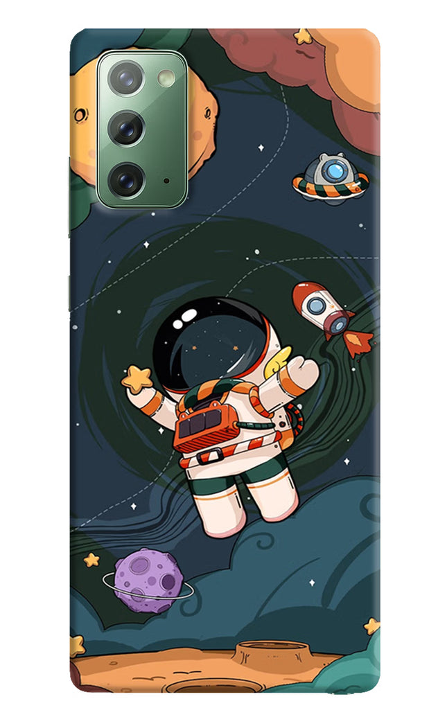 Cartoon Astronaut Samsung Note 20 Hard Case Back Cover by Casekaro