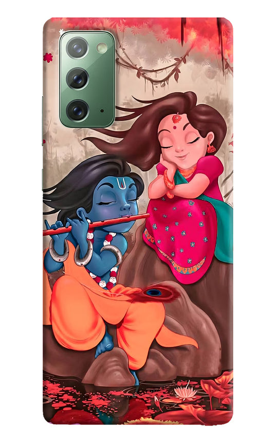 Radhe Krishna Samsung Note 20 Hard Case Back Cover by Casekaro