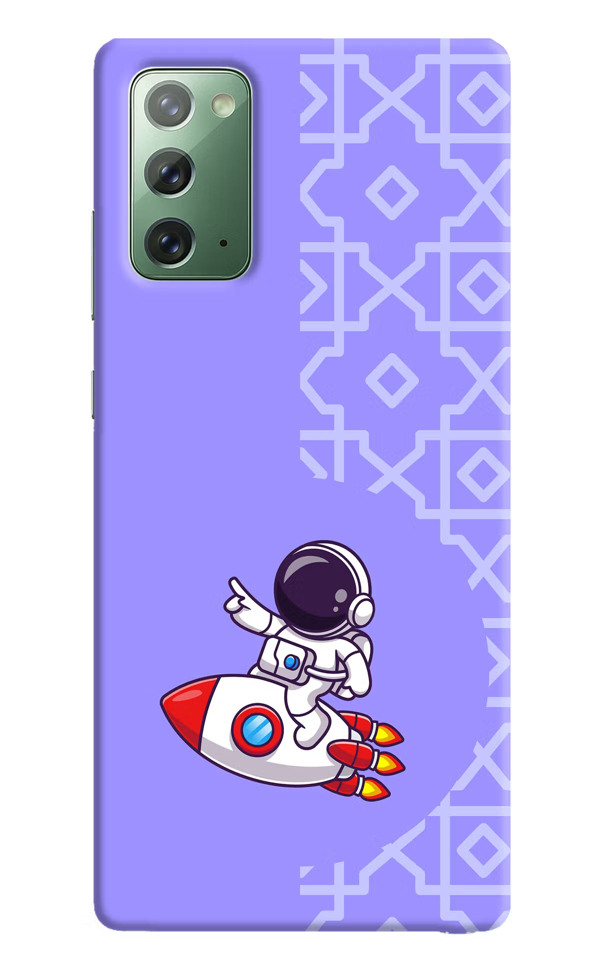 Cute Astronaut Samsung Note 20 Hard Case Back Cover by Casekaro