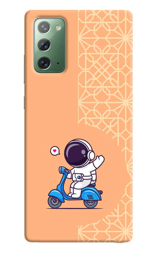 Cute Astronaut Riding Samsung Note 20 Hard Case Back Cover by Casekaro