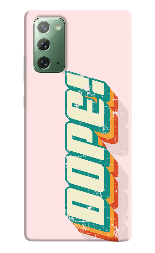 Dope Samsung Note 20 Hard Case Back Cover by Casekaro