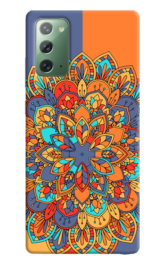 Color Mandala Samsung Note 20 Hard Case Back Cover by Casekaro